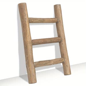 Rustic Farmhouse Mini Wooden Ladder – Versatile Tea Towel Holder & Display Rack For Kitchen And Bathroom Decor, Brown, Towel Racks Bathroom Storage & Organization Shop Online at Dubai Trades