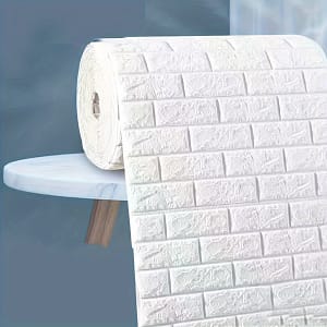 Self-adhesive Waterproof Wallpaper Roll – 196.8in X 27.56in, Traditional Brick Pattern, Matte , On , Ideal For Kitchen, Living Room, Bathroom Decor, Bathroom Wallpaper Waterproof Paint, Wall Treatments & Supplies Shop Online at Dubai Trades 2