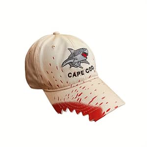 Shark Embroidered Baseball Cap – Funky Graffiti Splatter Design, Lightweight Polyester, Ideal For Couples & Anniversary Gifts Accessories Shop Online at Dubai Trades 2