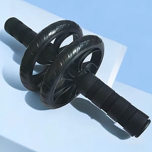 Silent Dual-wheel Ab Roller – Pvc & Stainless Steel, Strength Training & Fitness Enthusiasts, Abdominal Muscle Roller, Exercise Equipment Exercise & Fitness Shop Online at Dubai Trades