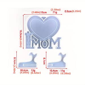 Silicone Resin Casting Molds For Diy Photo Frame Decoration, Irregular Shape Mom Love Frame For Mother’s Day Gifts – Craft Making Supplies Arts, Crafts & Sewing Shop Online at Dubai Trades