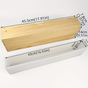 Silicone Soap Mold With Wooden Box 2200ml Tall & Thin Style Loaf Silicone Soap Mould 2.2kg High Quality Durable Arts, Crafts & Sewing Shop Online at Dubai Trades