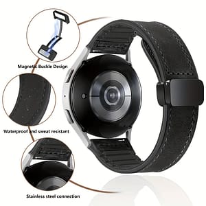 Silicone Strap Synthetic Synthetic Leather Pu Suitable For Huawei Gt43pro Watch456 Iphone 20mm Magnetic 22mm Watch Strap Electronics Shop Online at Dubai Trades