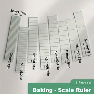 Sliced Cookie Scale, 8 Size Sets, Cake Roll Controller, Thick Cut Biscuit Thickness Ruler, Baking Size Artifact, Baking Tools Bakeware Shop Online at Dubai Trades