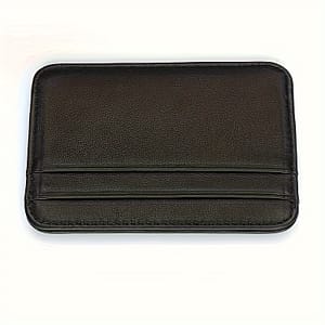 Slim Men’ Leather Credit Card Holder – Compact With Multiple Card Slots, Nylon Lining For Use, Compact Leather Holster Accessories Shop Online at Dubai Trades