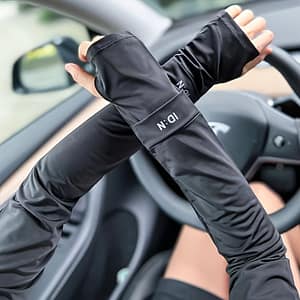 Solid Color Elastic Sleeves Loose Fingerless Arm Cover Summer Uv Protection Sun Sleeves Suitable For Outdoor Cycling Accessories Shop Online at Dubai Trades