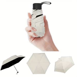 Solid Folding Umbrella With Uv Protection, Casual Lightweight Portable Durable Umbrella For Clothing, Shoes & Jewelry Shop Online at Dubai Trades