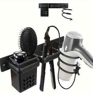 Space-saving Hair Dryer & Straightener Holder – Metal, No Scent, Ideal For Long Wavy Hair Types Beauty & Personal Care Shop Online at Dubai Trades