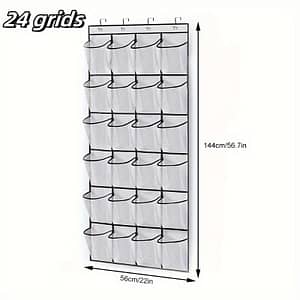 Space-saving Over-the-door Shoe Organizer With 14/24 Mesh Pockets – Lightweight Fabric Storage Rack For Closet, Bedroom & Bathroom, Shoe Storage Organizer Entryway Furniture Shop Online at Dubai Trades