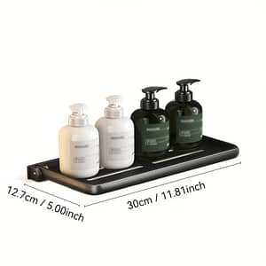 Space-saving Wall-mounted Folding Storage Shelf For – Aluminum, No Metal Tubes Included, Shelves Bath Shop Online at Dubai Trades
