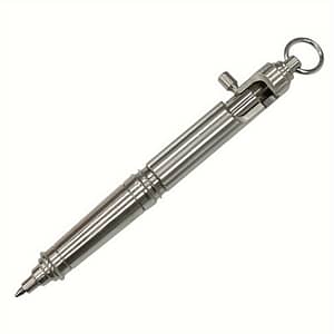 Stainless Steel Ballpoint Pen With Screw-off Cap, Round Body, Medium Point, Vintage , Office Signing Pen, Handcrafted Gift For Men, Suitable 14+ – 1pc Ballpoint Pens Shop Online at Dubai Trades