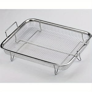 Stainless Steel Fry Basket Rack – Multipurpose Countertop Cubby Shelf Mesh Baking Tray For Frying, Bbq, And Outdoor Cooking – Food-safe Oil Drain Pan For And Snacks Food Service Equipment & Supplies Shop Online at Dubai Trades