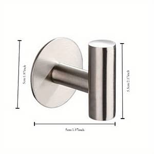 Stainless Steel Single Hook Coat Hook Non-punch Hook Wall Mounted Creative Bathroom Coat Hook Bath Shop Online at Dubai Trades
