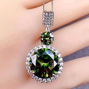 Stunning 6ct Emerald Green Synthetic Gemstone Pendant Necklace – Vvs Clarity, Titanium Alloy, Fashion- Men’s Accessory Clothing, Shoes & Jewelry Shop Online at Dubai Trades