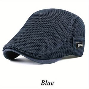 Stylish Men’ Beret With Breathable Eyelet Design – Funky Polyester Woven Accessories Shop Online at Dubai Trades