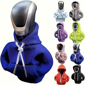 Stylish Mini Car Gear Shift Cover Hoodie – Polyester, Interior Accessory For Fashionable Gear Knob Decoration Automotive Shop Online at Dubai Trades