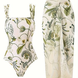 Swimsuit Women’s Sexy Bodycon Slimming Stomach Covering Vacation Print Retro Mesh Swimwear Clothing Shop Online at Dubai Trades
