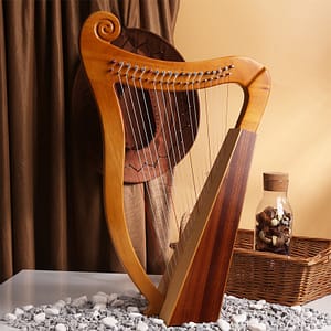 19 String 15 String Lyre Solid Wooden High Quality Portable Musical Instrument Stringed Instrument With Tuning Wrench Eid Mubarak Harps Shop Online at Dubai Trades