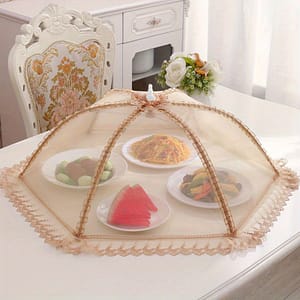 1pc Food Cover, Umbrella Shaped Foldable Cover, Anti-fouling, Anti Flies And , 27.56*27.56*11.81inch Dining & Entertaining Shop Online at Dubai Trades