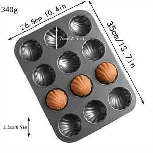 1pc, Madeleine Pan, 3d Silicone Mold, 6/ 12 Cavity Mold, Cake Mold, For Diy Cake Decorating Tool, Baking Tools, Kitchen Accessories Bakeware Shop Online at Dubai Trades
