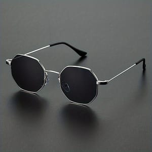 1pc Vintage-inspired Geometric Frame Glasses For Men – Classic , With Round Lenses, Perfect Accessory For Everyday Attire, Everyday Glasses | Geometric | Durable Glasses Accessories Shop Online at Dubai Trades