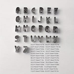 26pcs, Stainless Steel Alphabet Cookie Cutters – Baking, Candy Making, And Cake Decorating – Kitchen Gadgets And Accessories For Home Bakers Bakeware Shop Online at Dubai Trades
