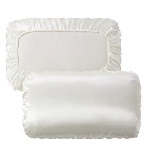 2pcs Soft And Breathable Satin Pillowcase With Elastic Cord – A Comfortable Sleep In Your Bedroom Bedding Shop Online at Dubai Trades