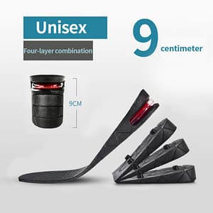 3-9cm Invisible Height Increase Insole Cushion Height Adjustable Shoe Insoles Insert Taller Absorbant Foot Pad Foot Health Shop Online at Dubai Trades