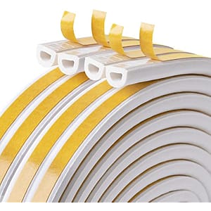 33 Feet Jabukosu Rubber Weather Stripping For Doors And Windows, Self-adhesive Insulation Seal Strip, Fire Rated , Collision Avoidance Weatherproofing Business, Industry & Science Shop Online at Dubai Trades