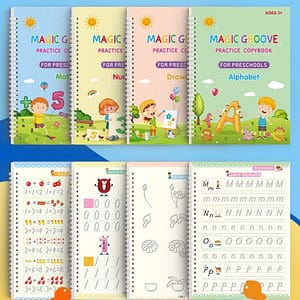 4pcs/set Reusable Children 3d Copybook For Calligraphy Numbers 0- Handwriting Christmas /halloween /thanksgiving Daytextbook Learning Math Book Writing For Kids Toys Handwriting Aids Shop Online at Dubai Trades