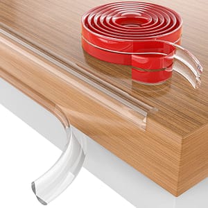 6.6ft Edge Protector Strip: Thickened Silicone Soft Corner Protectors With Pre-taped Strong Adhesive To Shield Sharp Corners Of Cabinets, Tables & Drawers Edge & Corner Guards Shop Online at Dubai Trades