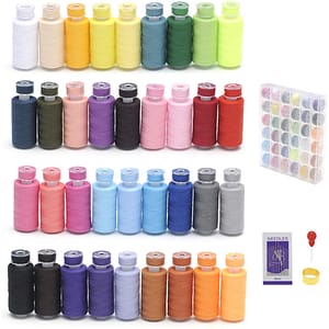 72pcs Sewing Thread Kit, 36 Colors, Polyester, 400 Yards Per Spools, Prewound Bobbin Threads With Case, Compatible With Hand & Machine Sewing Arts, Crafts & Sewing Shop Online at Dubai Trades