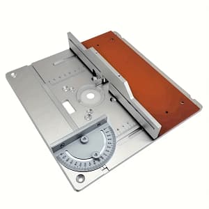 Aluminium Router Table Insert Plate Electric Wood Milling Board W/ Miter Gauge Tenon Gauge Set Woodworking Power & Hand Tools Shop Online at Dubai Trades
