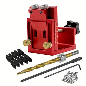 Build, Precision 9mm Pocket Hole Drill Guide Set – Aluminum Alloy Woodworking Tool Kit With Drill Bits & L-wrench, – Ideal For Diy Wood Splicing Projects, No Power Required Hand Tools Shop Online at Dubai Trades