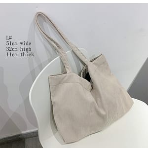 Corduroy Bag For Women, Large Capacity Shoulder Bag, Women’ Color Handbag Clothing, Shoes & Jewelry Shop Online at Dubai Trades