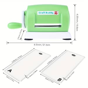 Craft Buddy Portable Die Cutting & Embossing Machine For Diy Scrapbooking And Card Making – Pe Material, Battery-free, 2023 New, Cutting Pads Arts & Crafts Supplies Shop Online at Dubai Trades 2