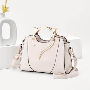 Elegant Tote Satchel Bag, Classic Shoulder Bag, Women’s All-match Bag With Cat Ear Design Top Handles Clothing, Shoes & Jewelry Shop Online at Dubai Trades