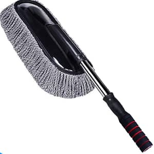 Extendable Car Wash Mop With Detachable Microfiber Pads – Stainless Steel Handle, Ideal For Dusting And Waxing Vehicles, Reaches Tight Automotive Shop Online at Dubai Trades