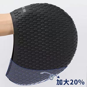 Extra-large Silicone Swim Cap For Women – , Waterproof, Ear Protection, , Wide- For Long Hair, Available In Pink, White, Light Blue, Green, Blue , Swim Caps For Adults Sports Shop Online at Dubai Trades