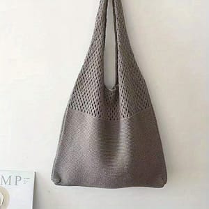 Hollow Crochet Bag, Large Capacity Shopping Bag, Women’s Woven Shoulder Bag Clothing, Shoes & Jewelry Shop Online at Dubai Trades