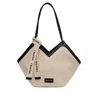 Love Design Tote Bag, Trendy Large-capacity Shoulder Bag, Faux Leather Simple Bag For Work Clothing, Shoes & Jewelry Shop Online at Dubai Trades