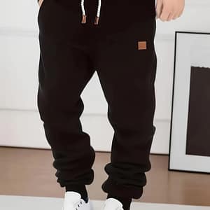 Men’s Slim Fit Casual Trousers Drawstring Waist Sweatpants For Autumn And Winter Casual Shop Online at Dubai Trades