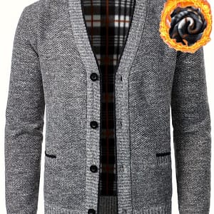 Men’s V-neck Cardigan Casual Knit Jacket For Fall Winter Men Clothes Best Sellers Cardigans Shop Online at Dubai Trades