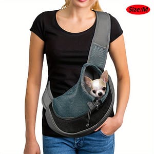 Reflective Pet Sling Carrier Breathable Mesh Travel Safe Sling Carrier For Pets Outgoing Backpacks Shop Online at Dubai Trades