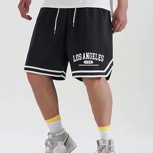 Summer Men’s Shorts, “los Angeles” Striped Athletic Basketball Drawstring Shorts Clothing Shop Online at Dubai Trades