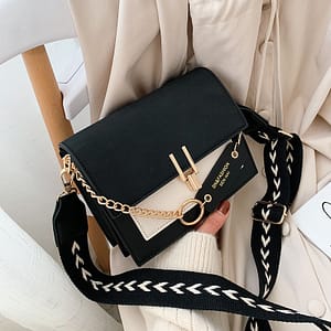 Trendy Flap Square Bag, Women’s Fashion Faux Leather Purse, Stylish Chain Decor Crossbody Bag Clothing, Shoes & Jewelry Shop Online at Dubai Trades