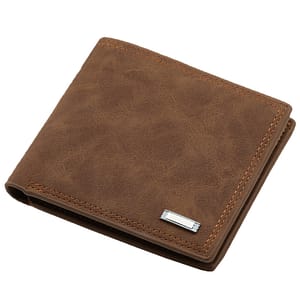 Vintage Wallet, Leather , Solid Color With Plaid Padding, Non-braided Weave – Black Accessories Shop Online at Dubai Trades
