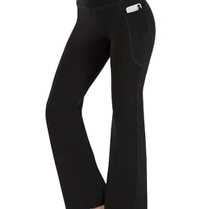 Women’s High Waist Bootcut Yoga Pants With Slimming Effect And Convenient Pockets – Fitness And Workout Activities Clothing Shop Online at Dubai Trades