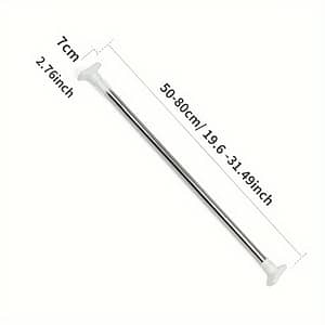Telescopic Metal Closet Rod, Heavy Duty Plastic Clothes Drying Rack, Punch-free Curtains Rack, Hanging Rack For Living Room, Laundry, Balcony, Bathroom Storage Organizer Closet Rods Shop Online at Dubai Trades
