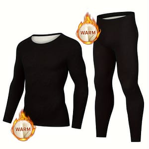 Thermal Underwear Set For Men, Long Set Lined Warm Base Layer Top And Bottom For Autumn Winter Clothing Shop Online at Dubai Trades